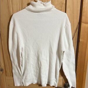 Appleseeds White Turtleneck Sweater